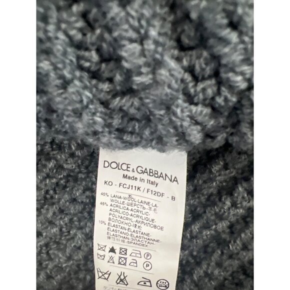 Dolce & Gabbana Charcoal Grey Long Cardigan - Picture 6 of 9